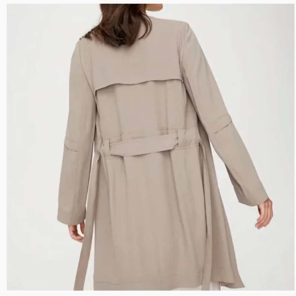 Aritzia Babaton Cream Trench Coat sierra beige  XXS NWT - Picture 3 of 12